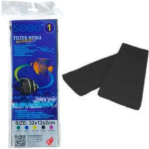 sobo akvaryum filtre sungeri 32x12x2 siyah